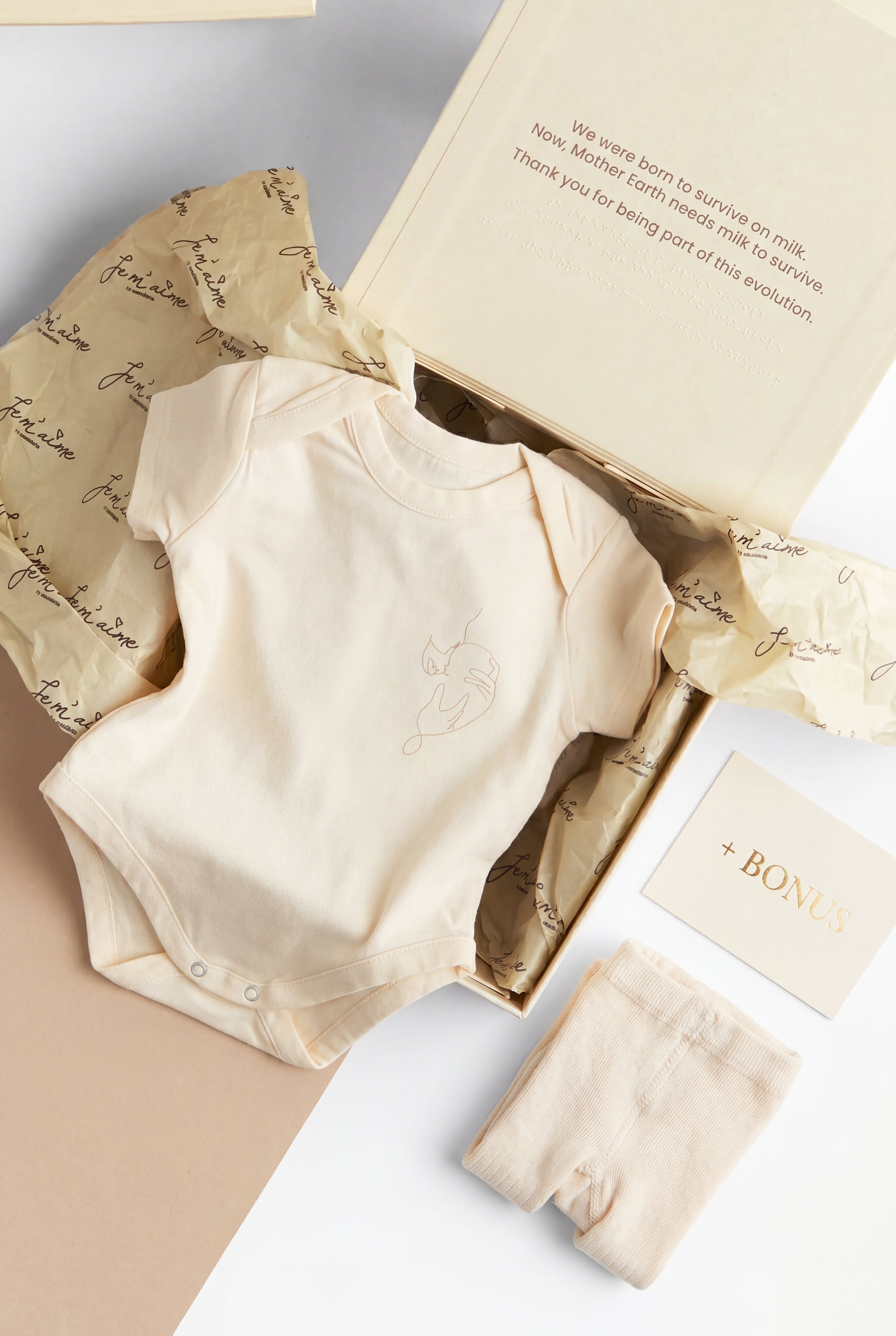 Je m’aime Baby Body “Tout pour toi” Gift Box + Complimentary Tights