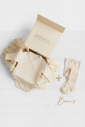Je m’aime Baby Body Kimono “Mon Coeur d’amour” – Long Sleeve Gift Box + Complimentary Tights