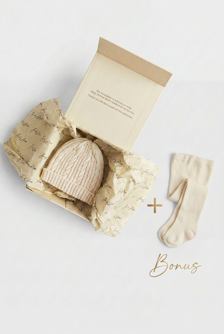 Je m’aime Baby Hat “Mon Amour” Gift Box + Complimentary Tights