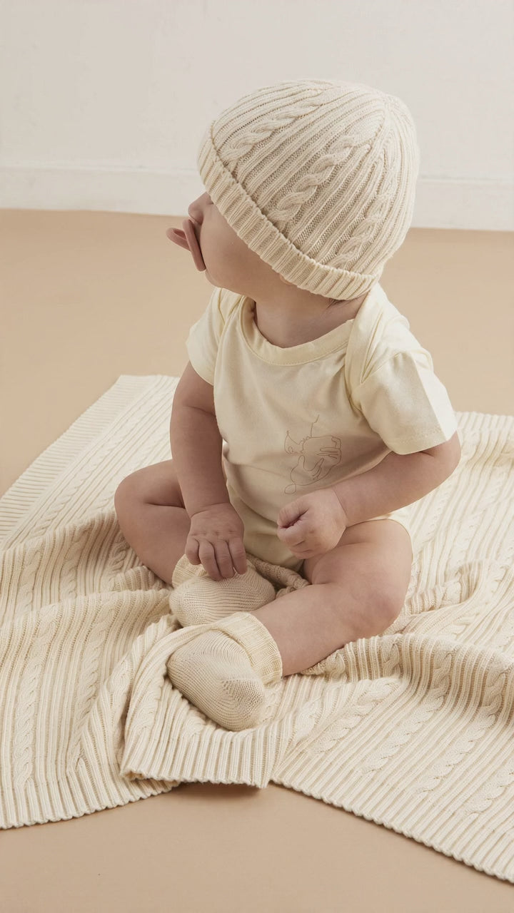 Je m’aime Baby Hat “Mon Amour” Gift Box + Complimentary Tights